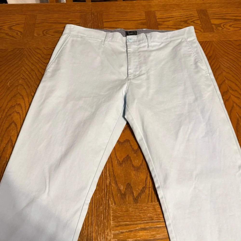 J. Crew NWT 484 Slim Fit Stretch Chino Flat Front Pants in Light Blue 32x32